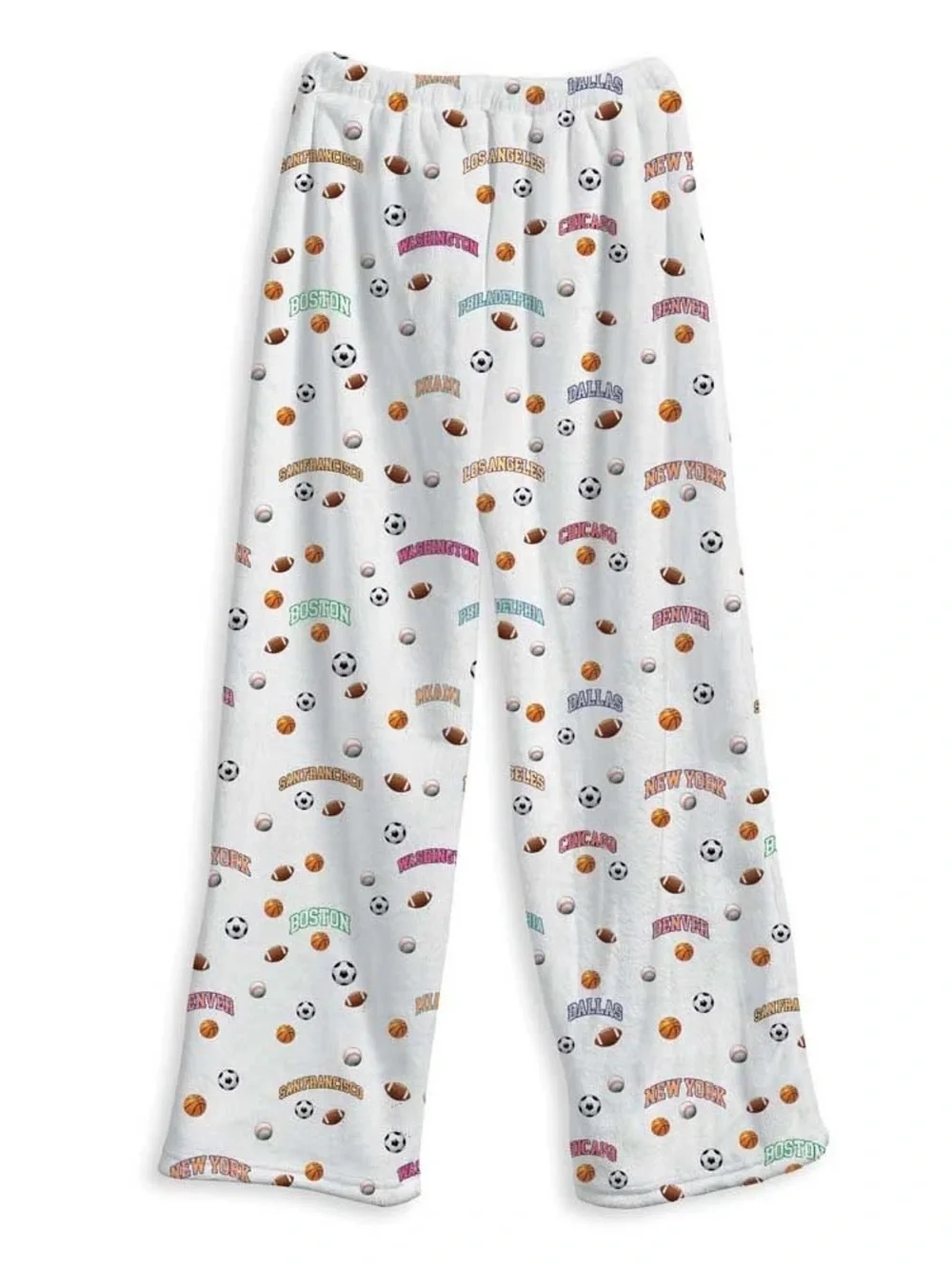 Top Trenz All Star City Fuzzy Lounge Pant Pajama Sports Teams